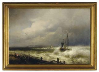Franklin Dullin Briscoe - A fishing vessel at sea