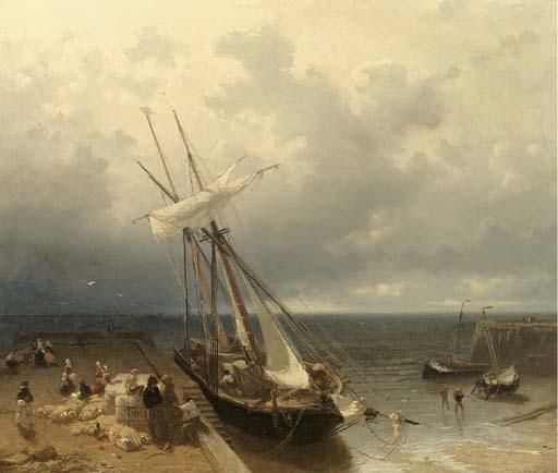 Frans Arnold Breuhaus De Groot - Bringing the merchandise to shore