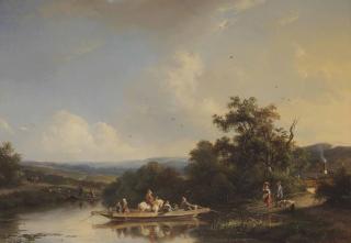 Frans Arnold Breuhaus De Groot - The Ferry Crossing