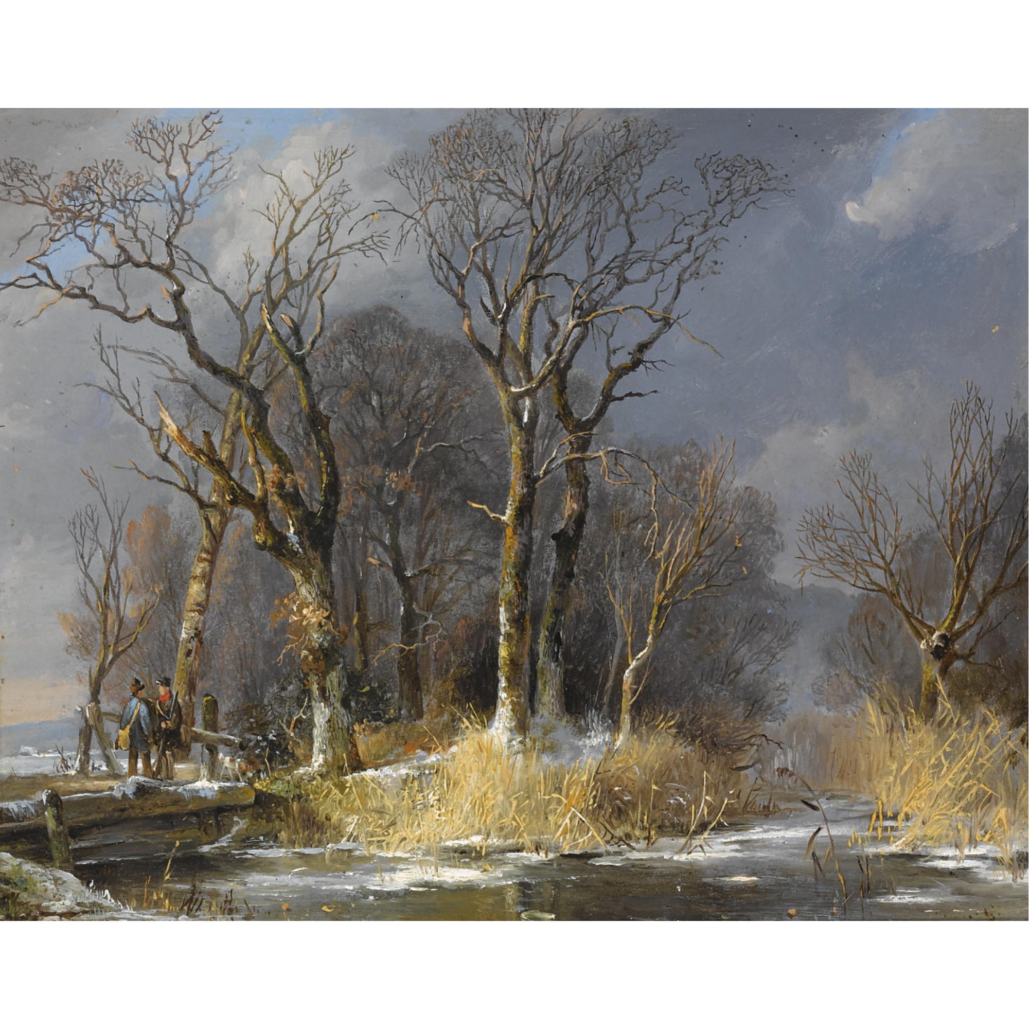 Frans Breuhaus de Groot - Hunters In The Snow