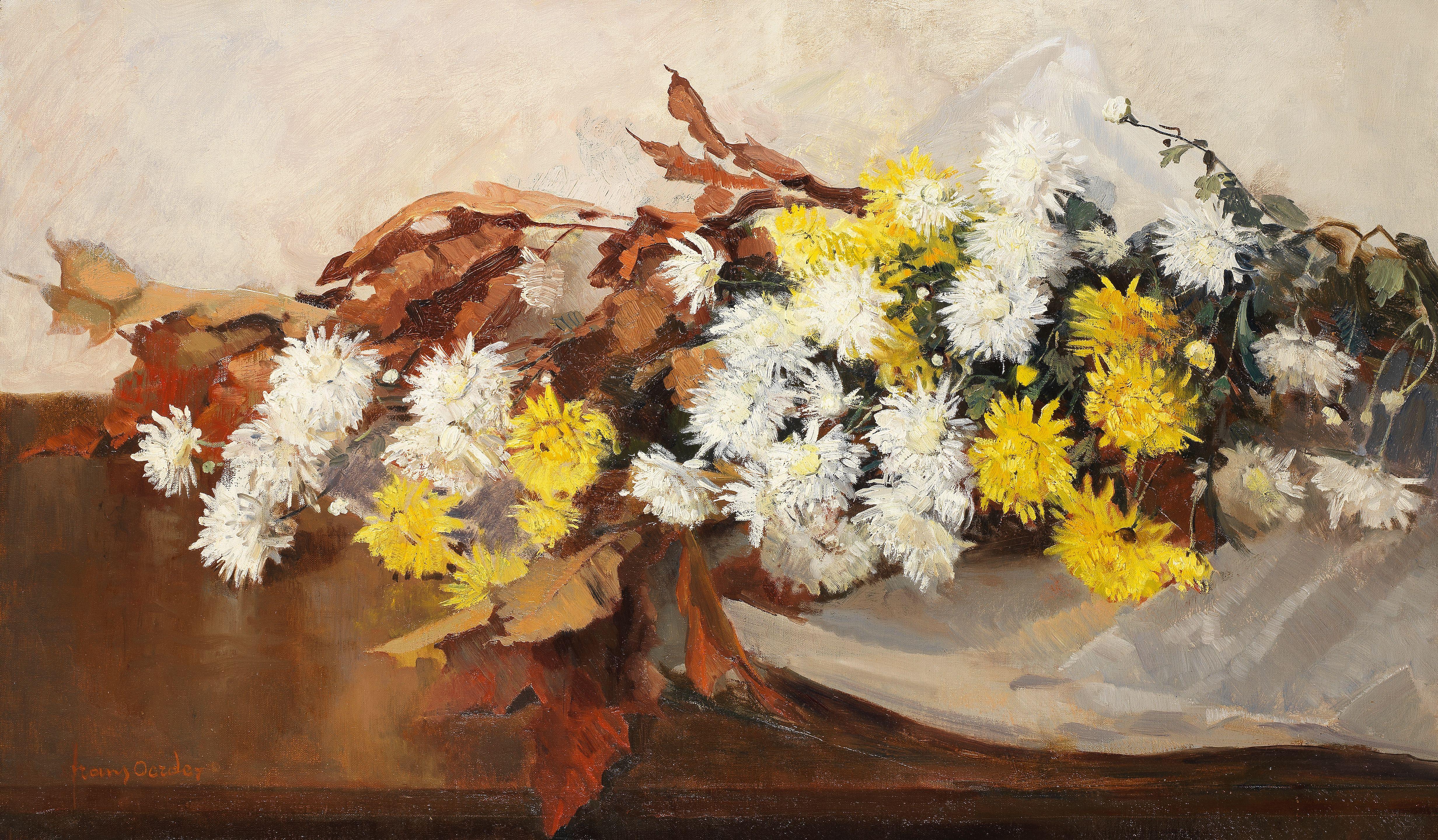 Frans David Oerder - Still life with flowers