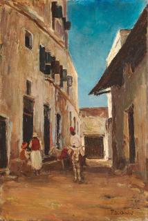 Frans David Oerder - Village in East Africa