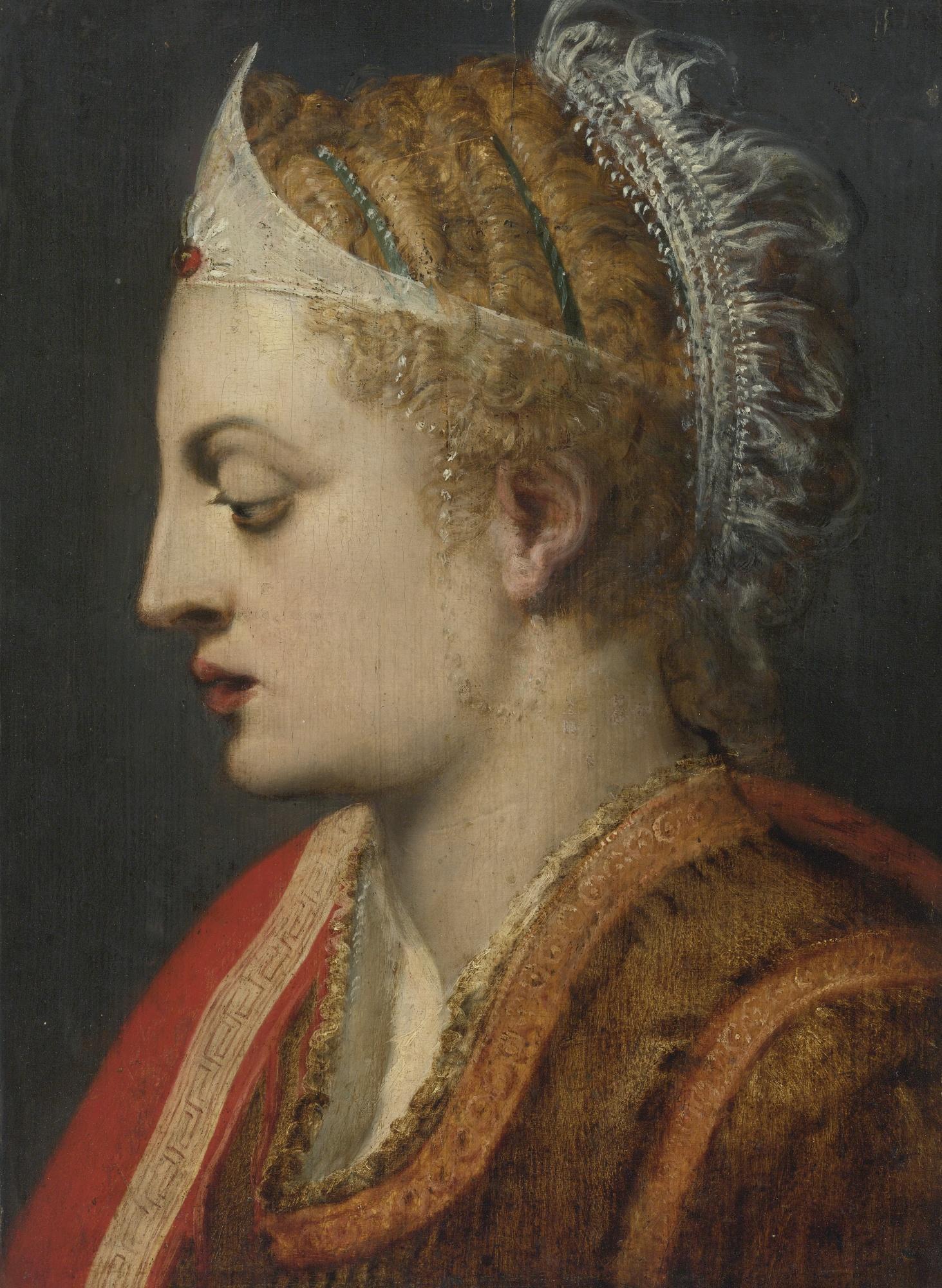 Frans Floris the Elder - Profile Portrait Of A Woman