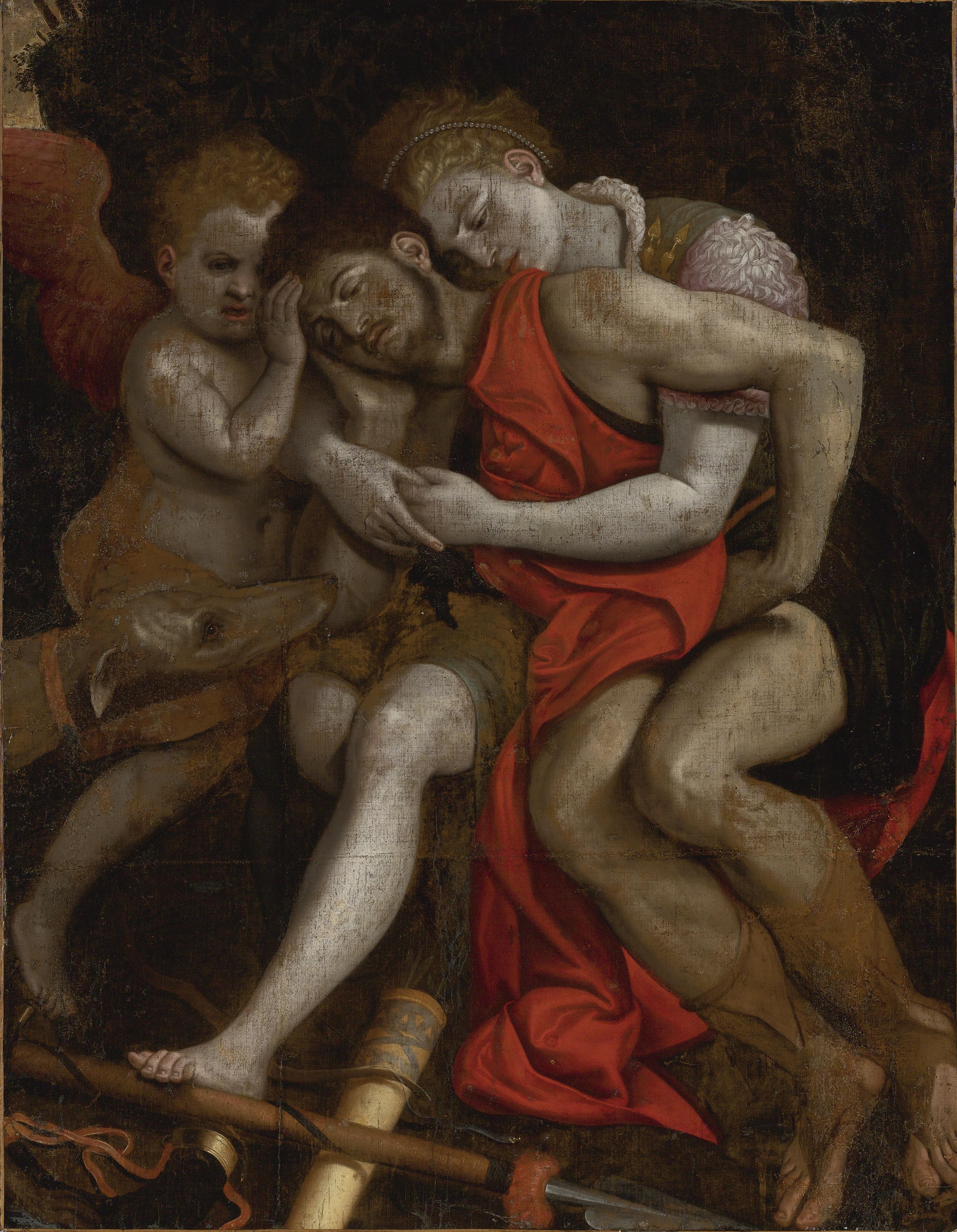 Frans Floris The Elder - Venus Mourning The Death Of Adonis