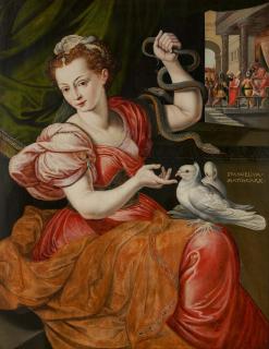 Frans Floris - Allegorie der Unschuld und der Besonnenheit.