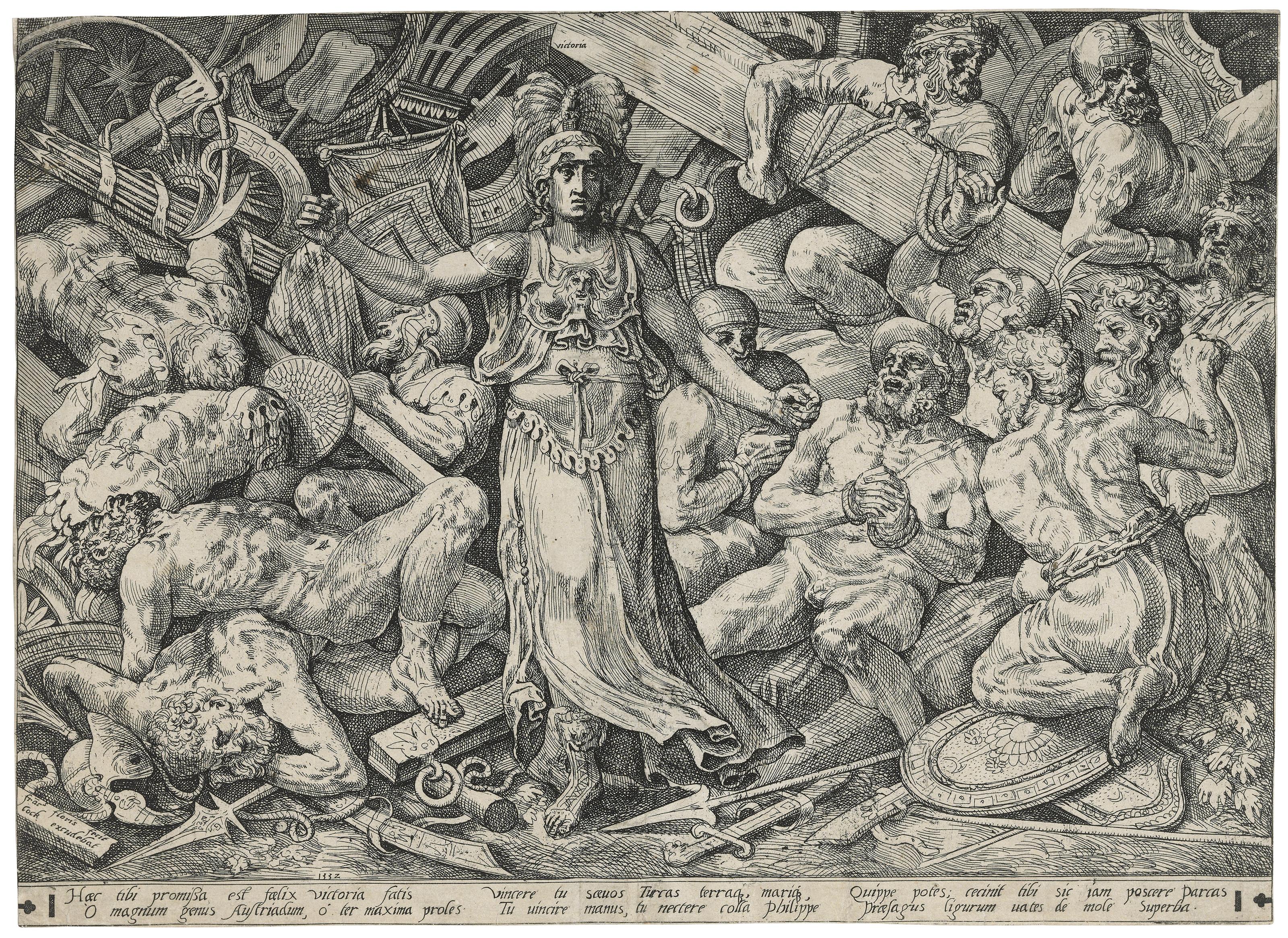Frans Floris - Victory surrounded by her Trophies