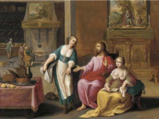 Frans Francken II - Christ in the House of Mary and Martha