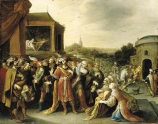 Frans Francken II - Joseph Falsely Accused By Potiphar\'S Wife