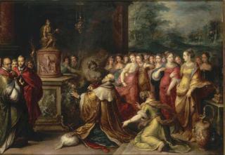 Frans Francken II - The Idolatry of Solomon