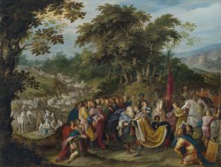 Frans Francken Ii - The Meeting Of Jacob And Joseph