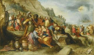 Frans Francken the Younger - The Israelites, After Crossing The Red Sea, At The Tomb Of The Patriarch Joseph