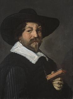 Frans Hals - Portrait d\'homme tenant un livre
