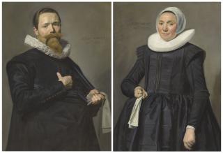 Frans Hals - Portrait of a gentleman, aged 37; and Portrait of a lady, aged 36