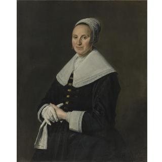 Frans Hals - Portrait Of A Woman With Gloves