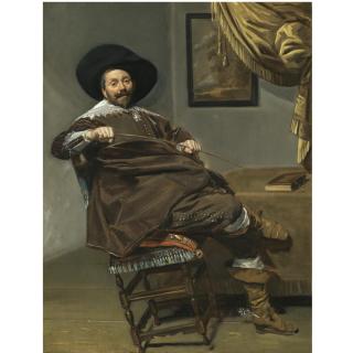 Frans Hals - Portrait Of Willem Van Heythuysen, Seated On A Chair And Holding A Hunting Crop