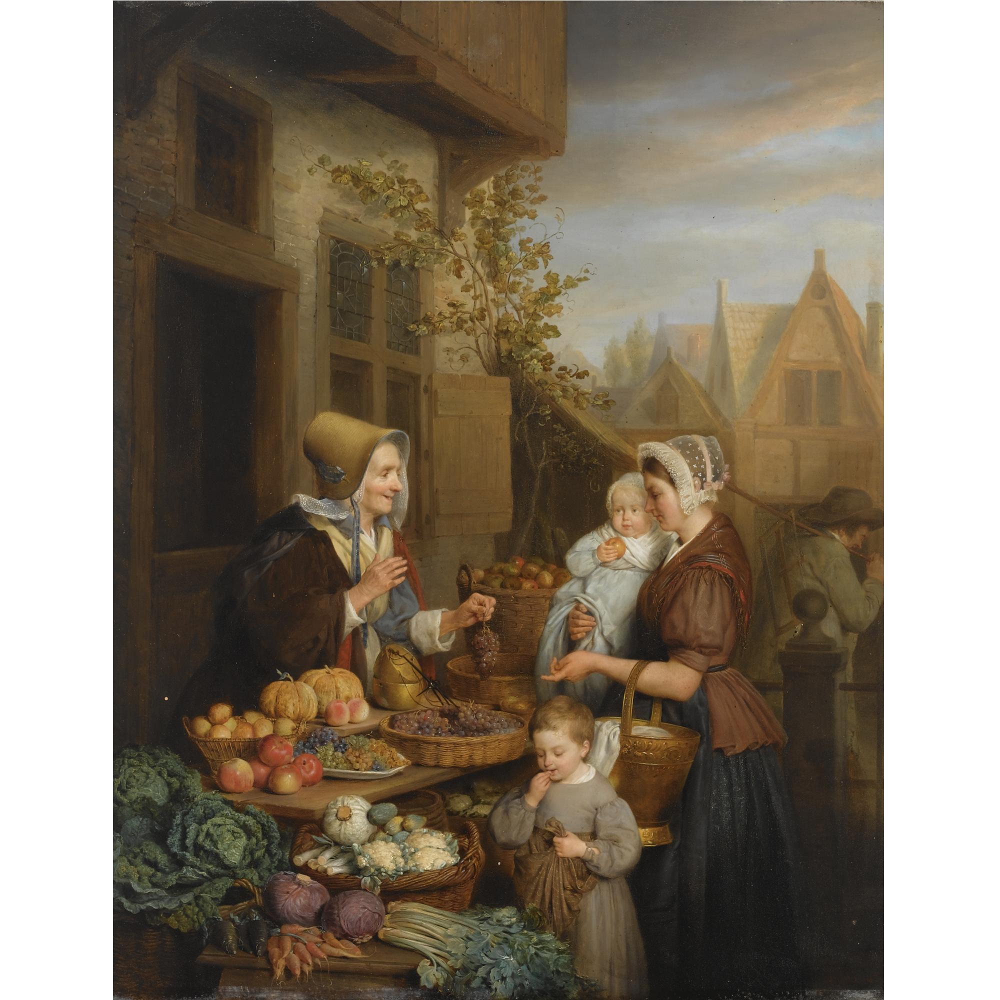 Frans Josef Luckx - At The Vegetable Market