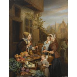 Frans Josef Luckx - At The Vegetable Market
