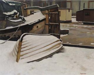 Frans Koppelaar - Bickersgracht, winter