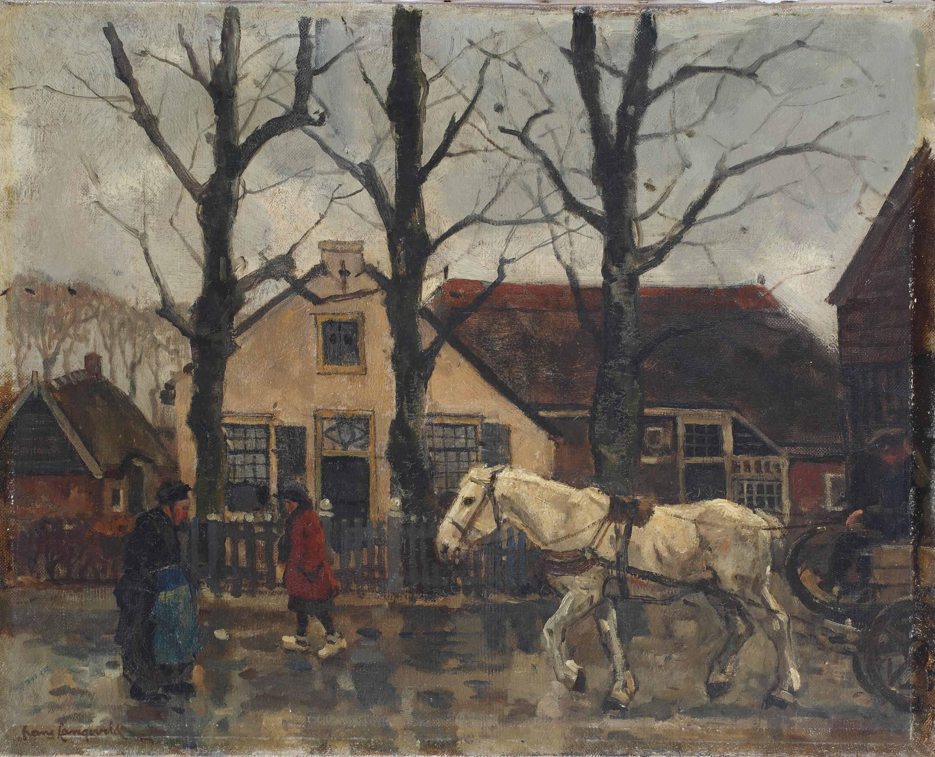 Frans Langeveld - A street in Laren