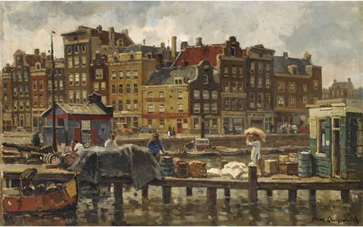 Frans Langeveld - Bedrijvigheid op de Prins Hendrikkade