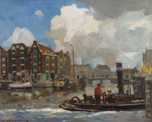 Frans Langeveld - De sluis aan de Oude Schans