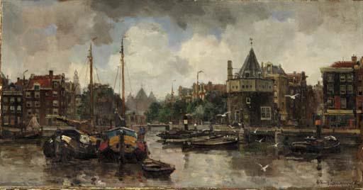 Frans Langeveld - In the harbour, Amsterdam