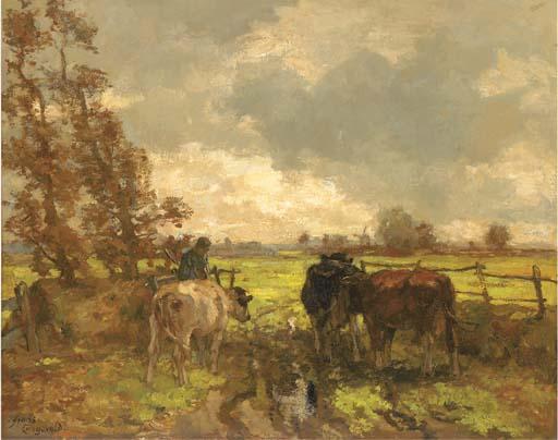 Frans Langeveld - Leading cows into pasture