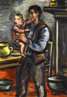 Frans Masereel - Bauer mit Kind