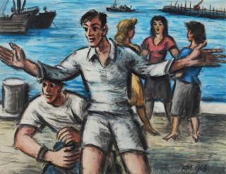 Frans Masereel - Joueurs de boules.