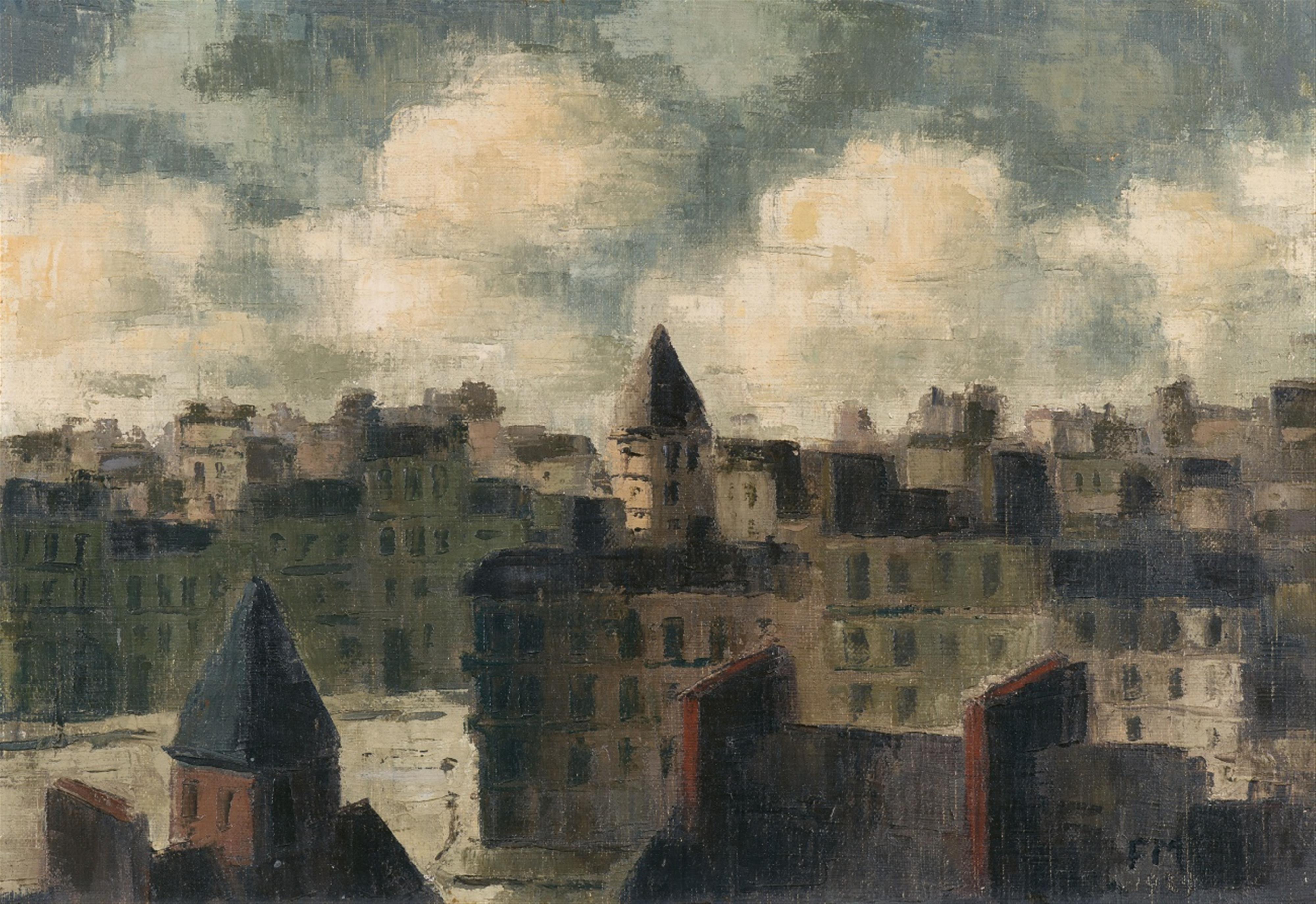 Frans Masereel - Les Toits