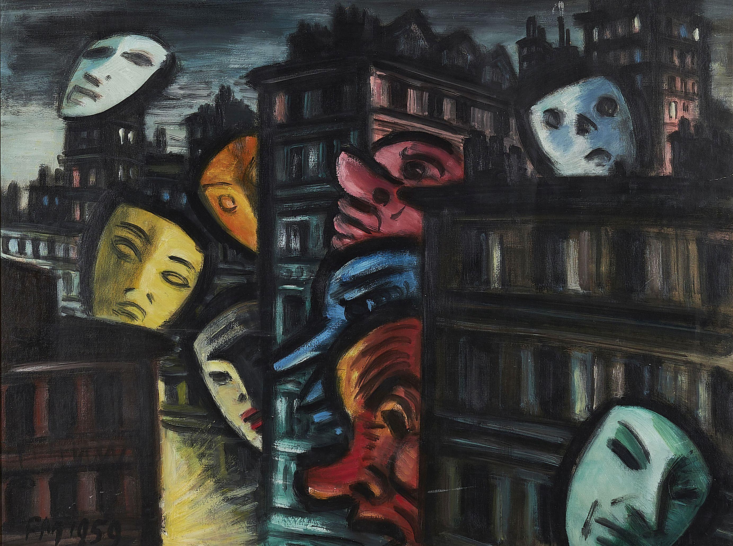 Frans Masereel - Maques dans la ville II.