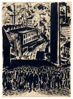 Frans Masereel - Menschenmenge.