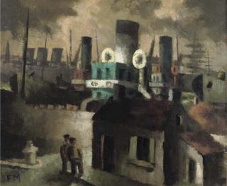 Frans Masereel - Port de Hambourg