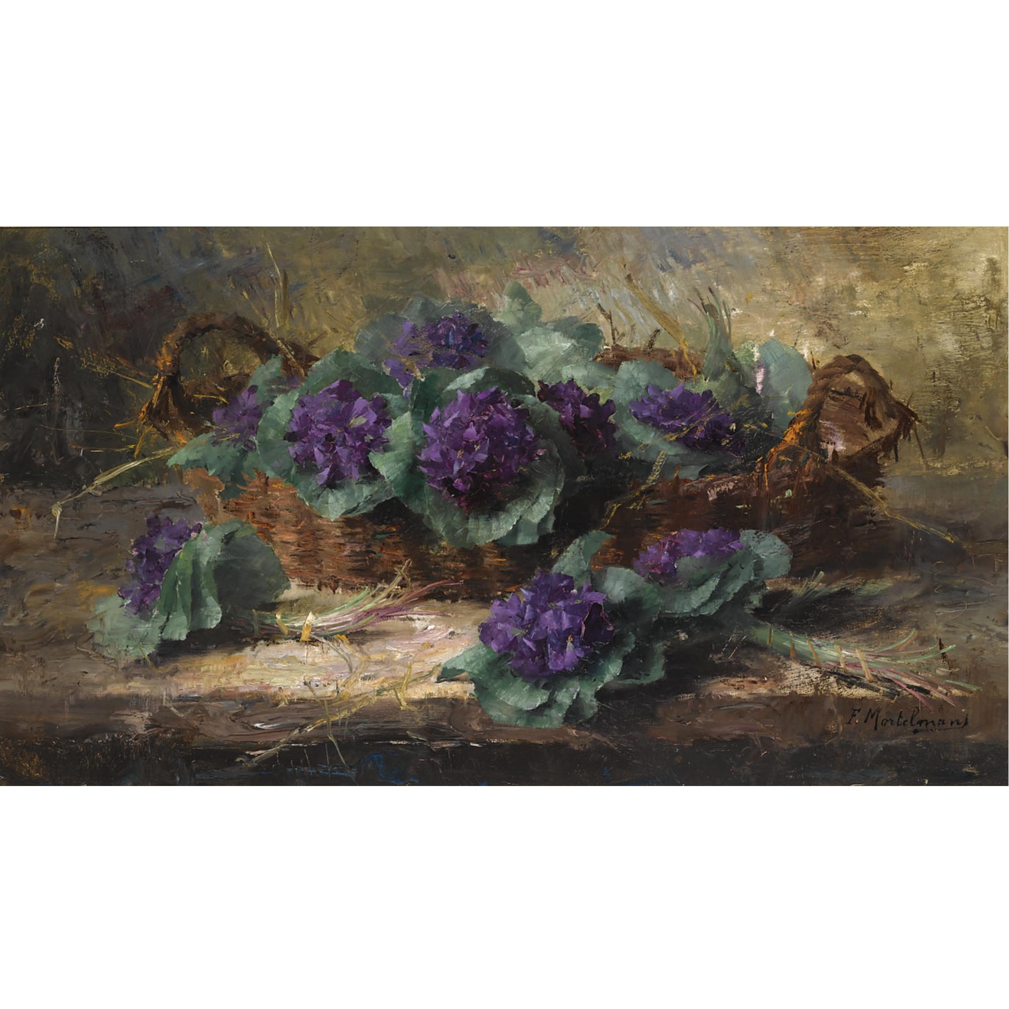 Frans Mortelmans - Flower Sprigs In A Basket