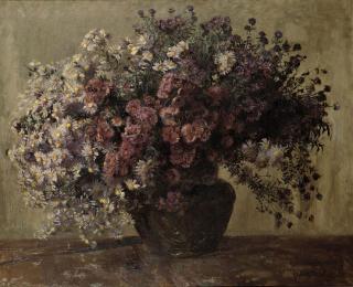 Frans Oerder - Autumn asters in a vase