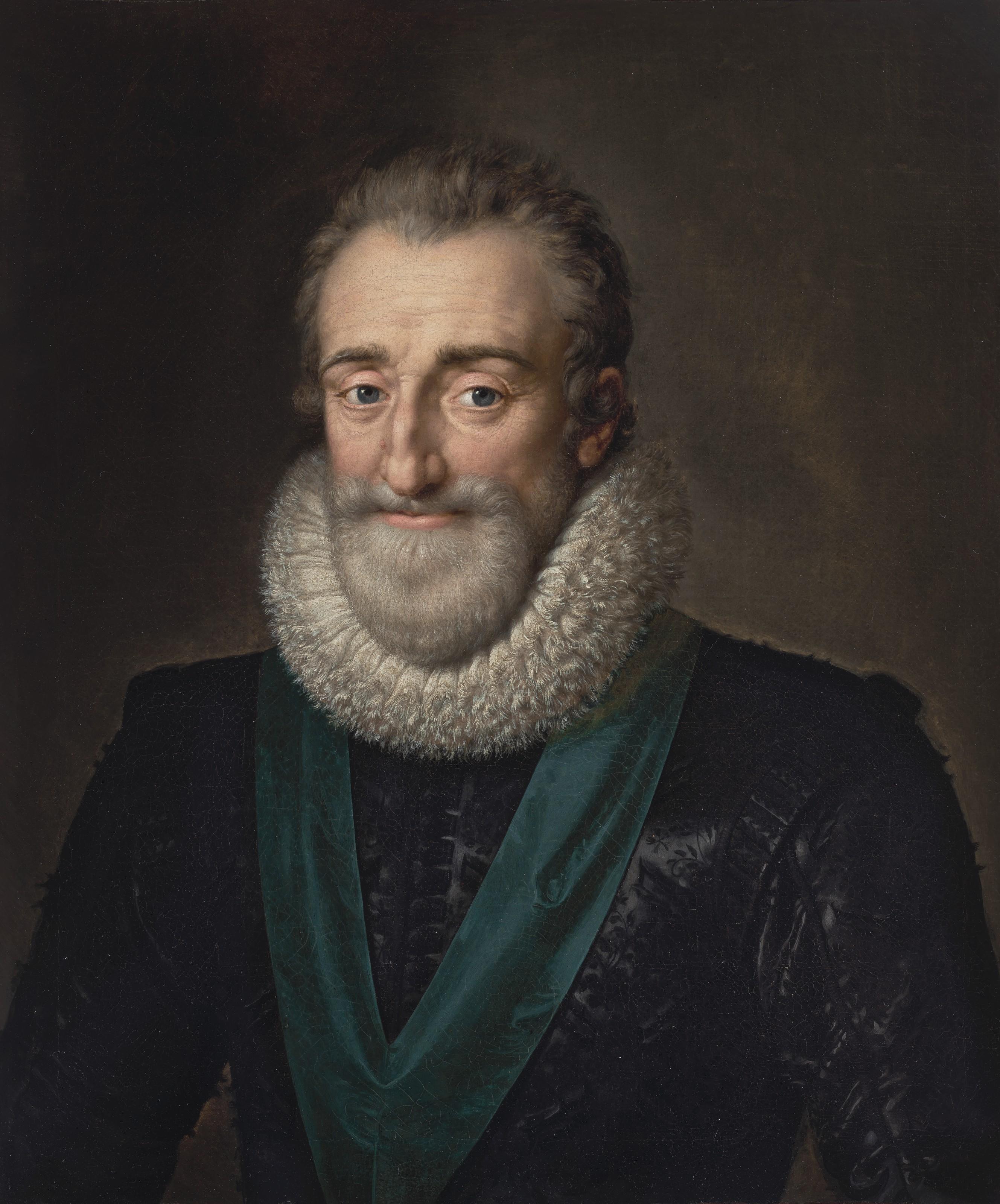 Frans Pourbus Ii - Portrait of Henry IV of France (1553-1610), bust-length