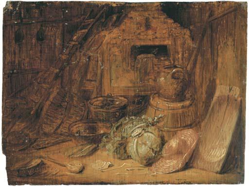 Frans Ryckkals - Intérieur d\'étable