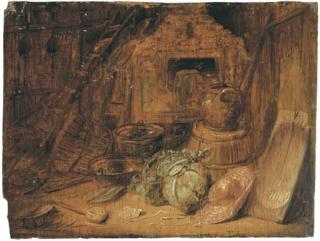 Frans Ryckkals - Intérieur d\'étable