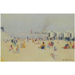 Frans Smeers - Belgian Beach Scene