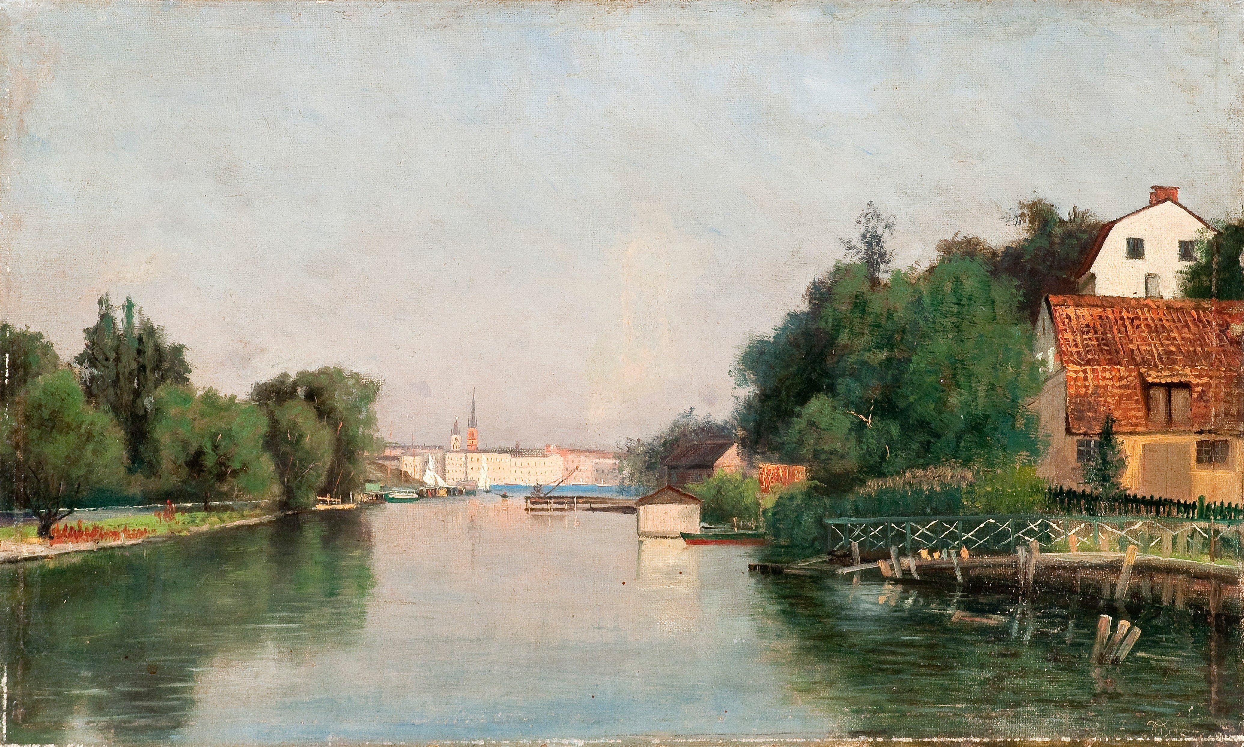 Frans Tiger - River Landscape.