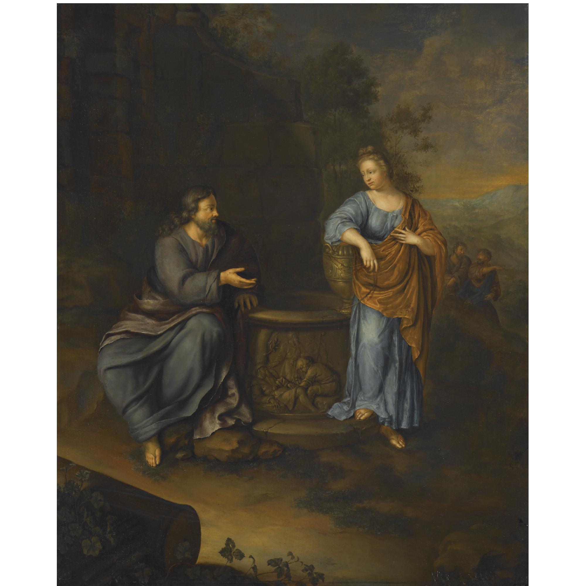 Frans van Mieris the Younger - Christ And The Woman Of Samaria