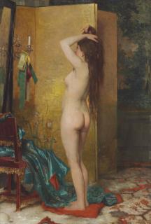 Frans Verhas - A Standing Nude