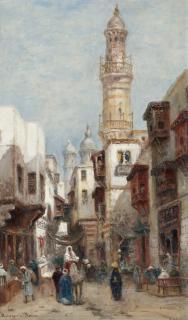 Frans Wilhelm Odelmark - Basargata. Kairo