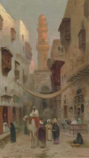 Frans Wilhelm Odelmark - Cairo Street Scene