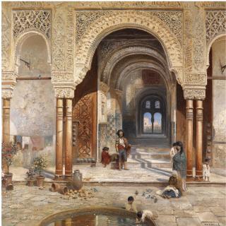 Frans Wilhelm Odelmark - Swedish The Courtyard