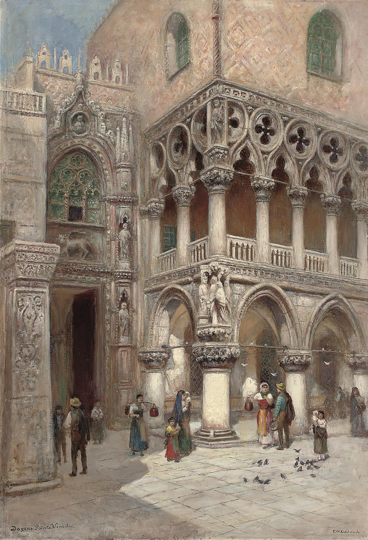 Frans Wilhelm Odelmark - The Doge\'s Palace, Venice