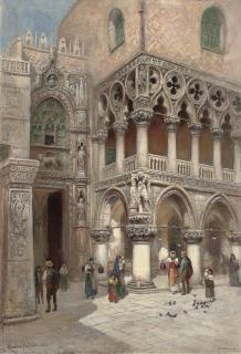 Frans Wilhelm Odelmark - The Doge\'s Palace, Venice