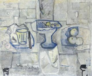 Franscisco Bores - Bodegón con frutero