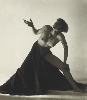 Frantisek Drtikol - Draped Nude, 1928