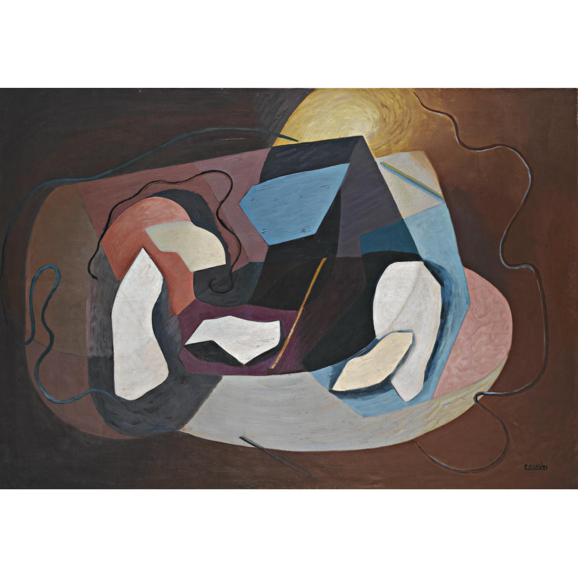 František Foltýn - Czech abstract Composition (Abstraktní Kompozice)
